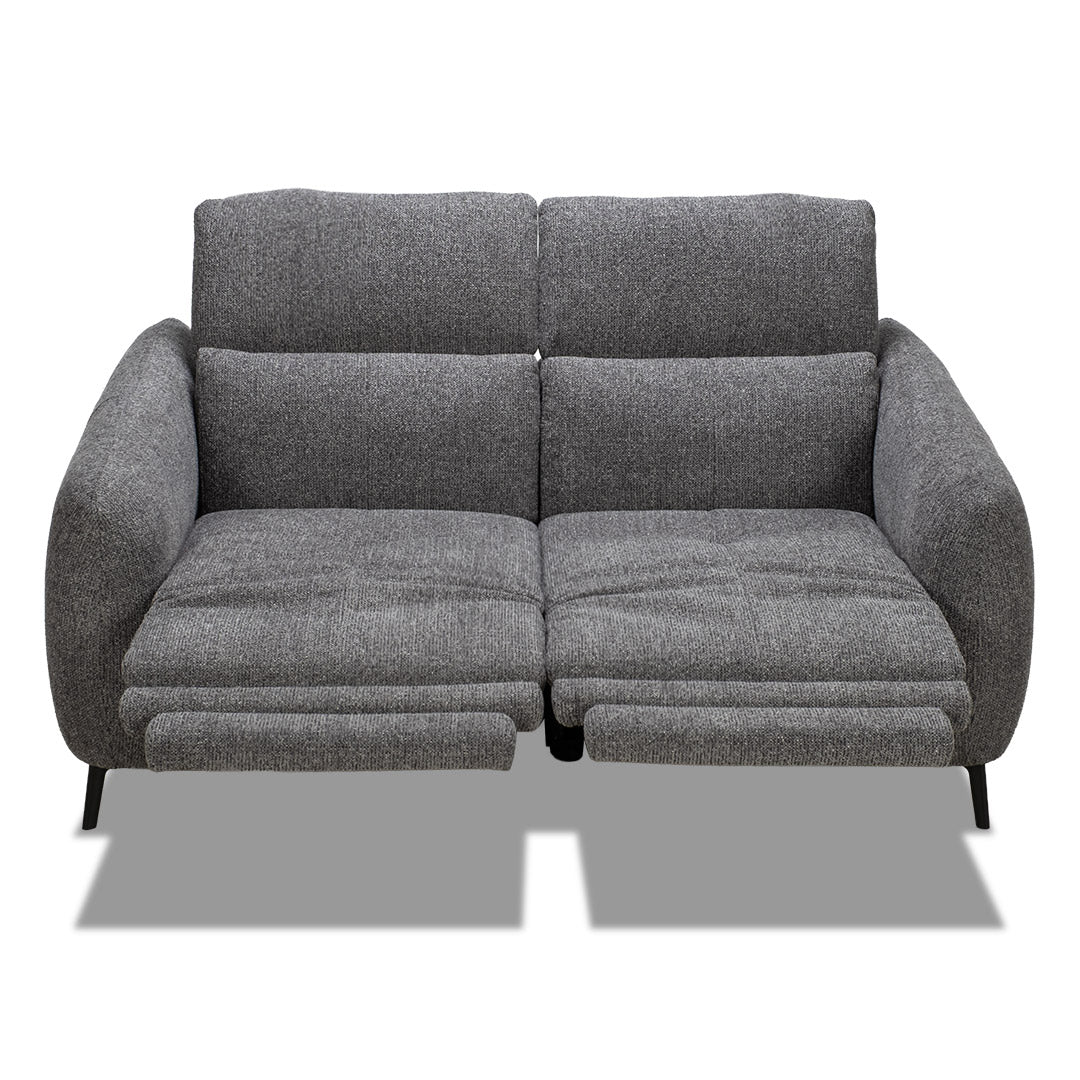 Portman 2 Seat Dual Recliner Sofa - Black