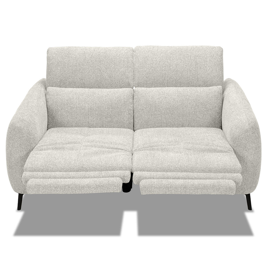 Portman 2 Seat Dual Recliner Sofa - Light Grey