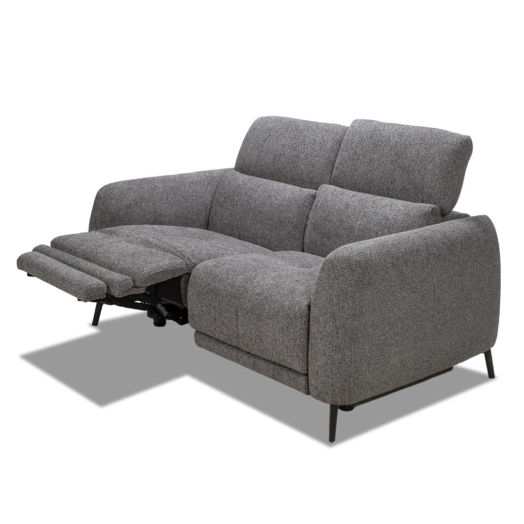 Portman 2 Seat Dual Recliner Sofa - Black