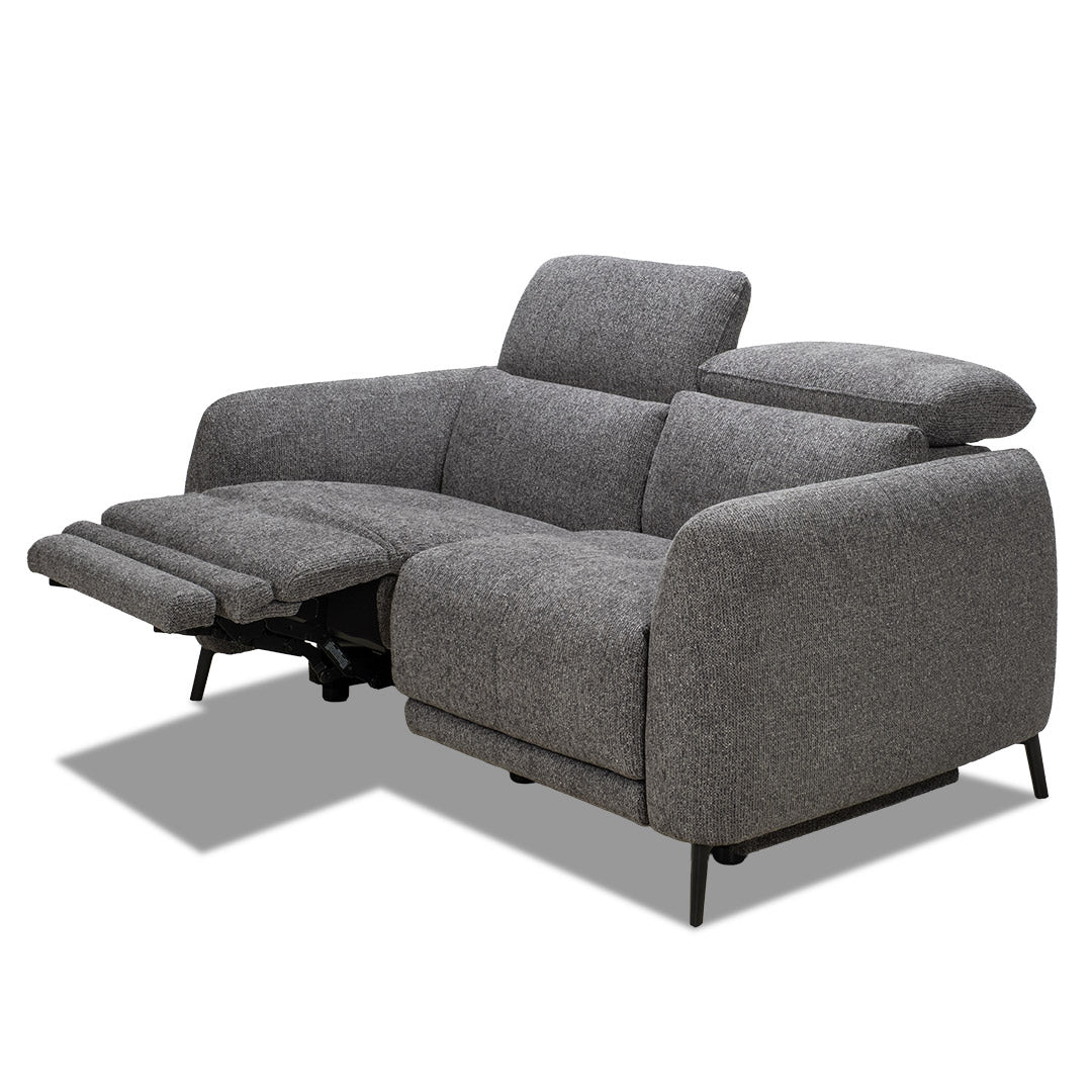 Portman 2 Seat Dual Recliner Sofa - Black