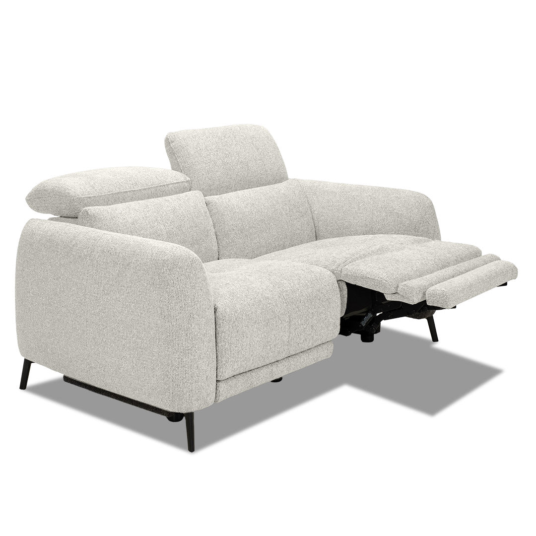 Portman 2 Seat Dual Recliner Sofa - Light Grey