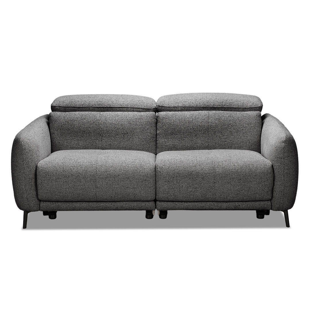 Portman 3 Seat Dual Recliner Sofa - Black