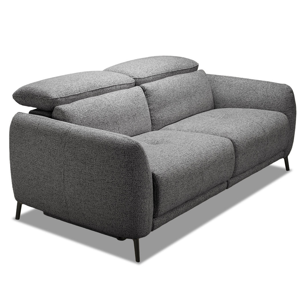 Portman 3 Seat Dual Recliner Sofa - Black
