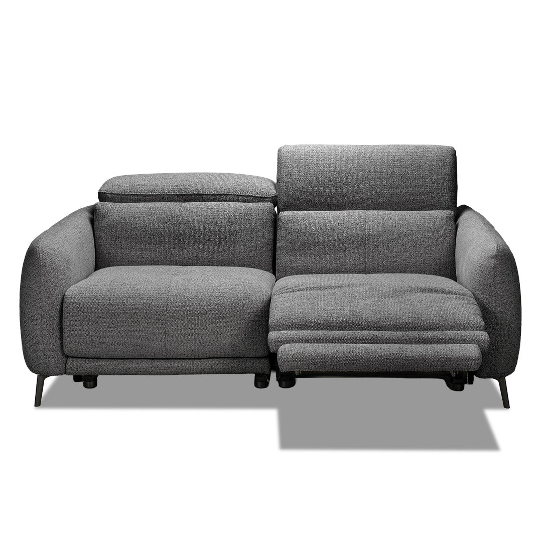 Portman 3 Seat Dual Recliner Sofa - Black