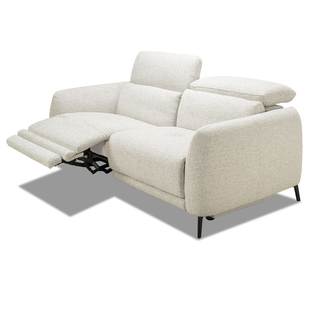 Portman 3 Seat Dual Recliner Sofa - Light Grey