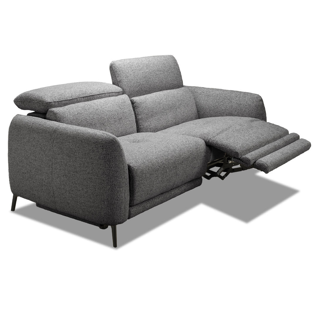 Portman 3 Seat Dual Recliner Sofa - Black