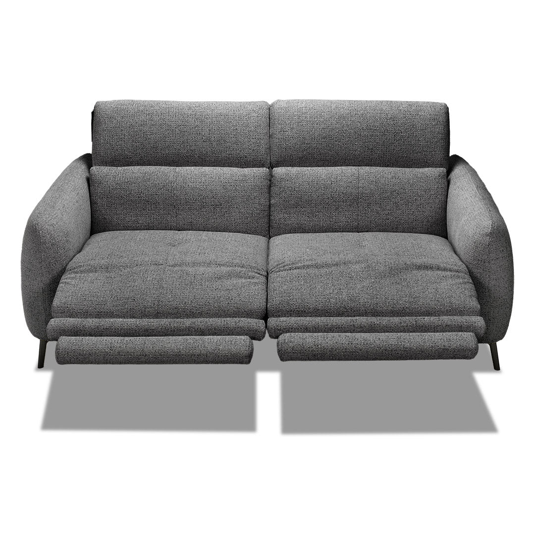 Portman 3 Seat Dual Recliner Sofa - Black