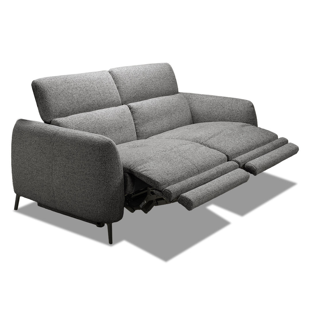 Portman 3 Seat Dual Recliner Sofa - Black