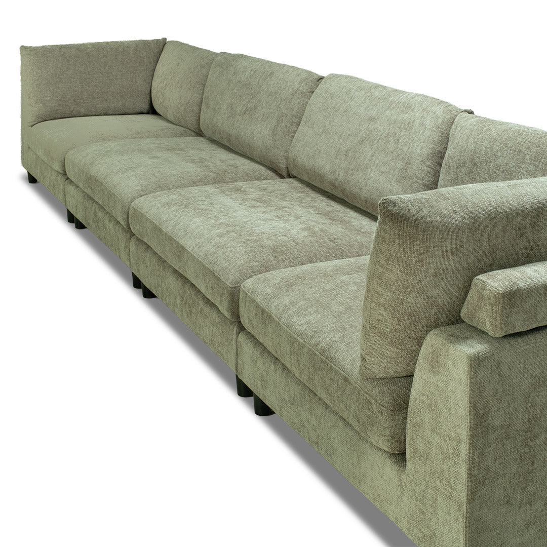 Portofino 4 Seat Modular with Ottoman - Green