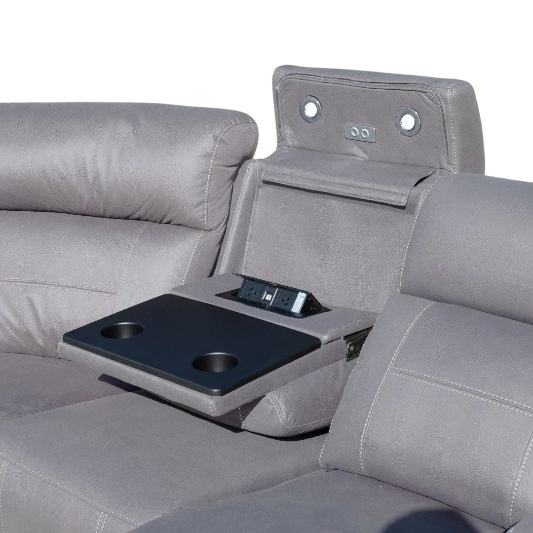 Quinn 5 Seat Electric Modular - Ash