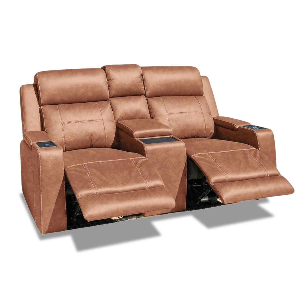 Quinn Dual Electric 2 Seater - Tan