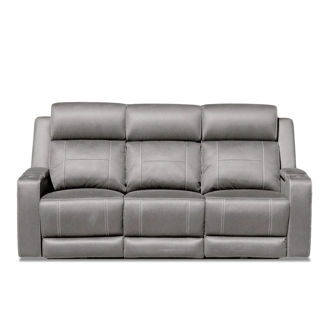 Quinn Dual Electric 3 seater - Ash