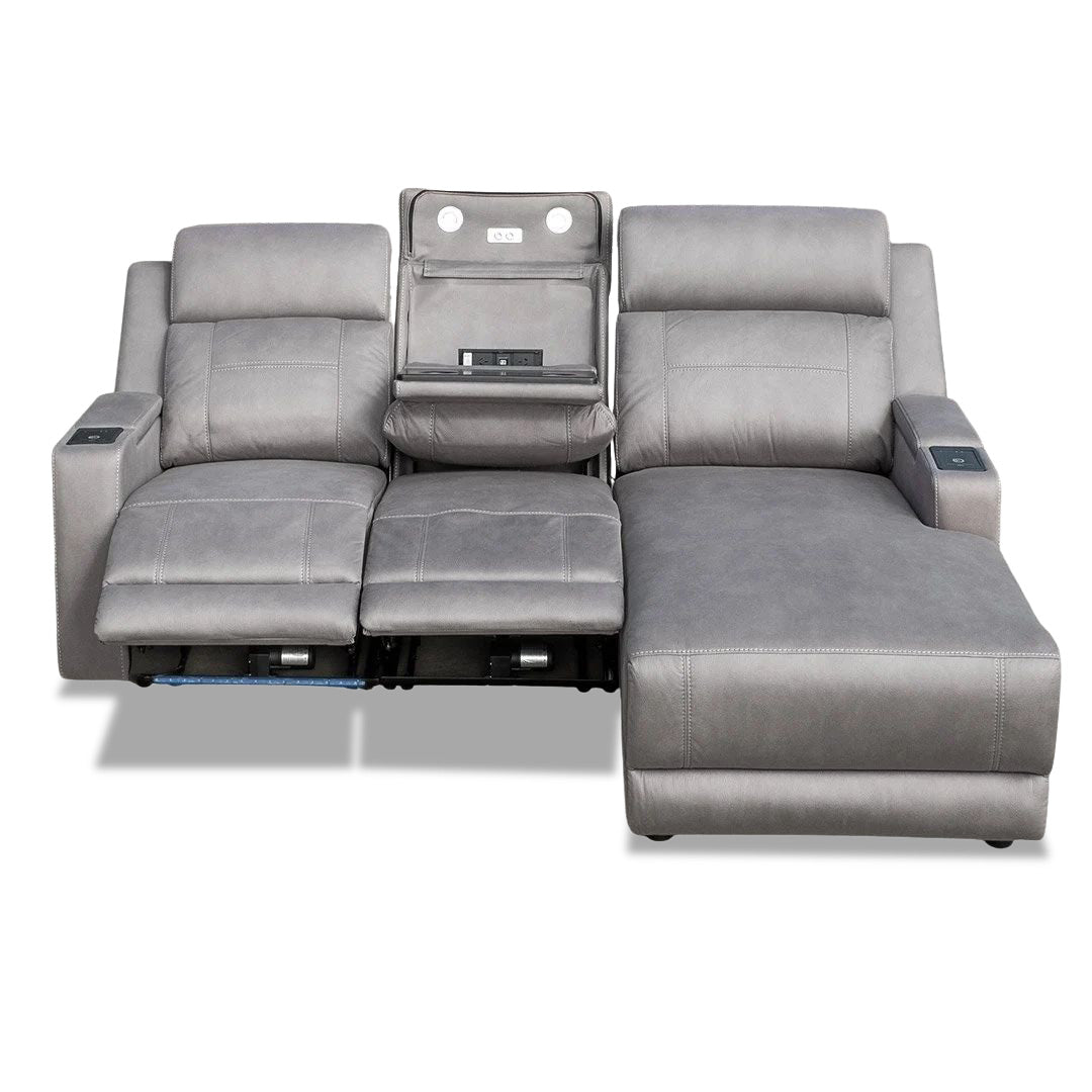 Quinn Recliner Chaise - Ash