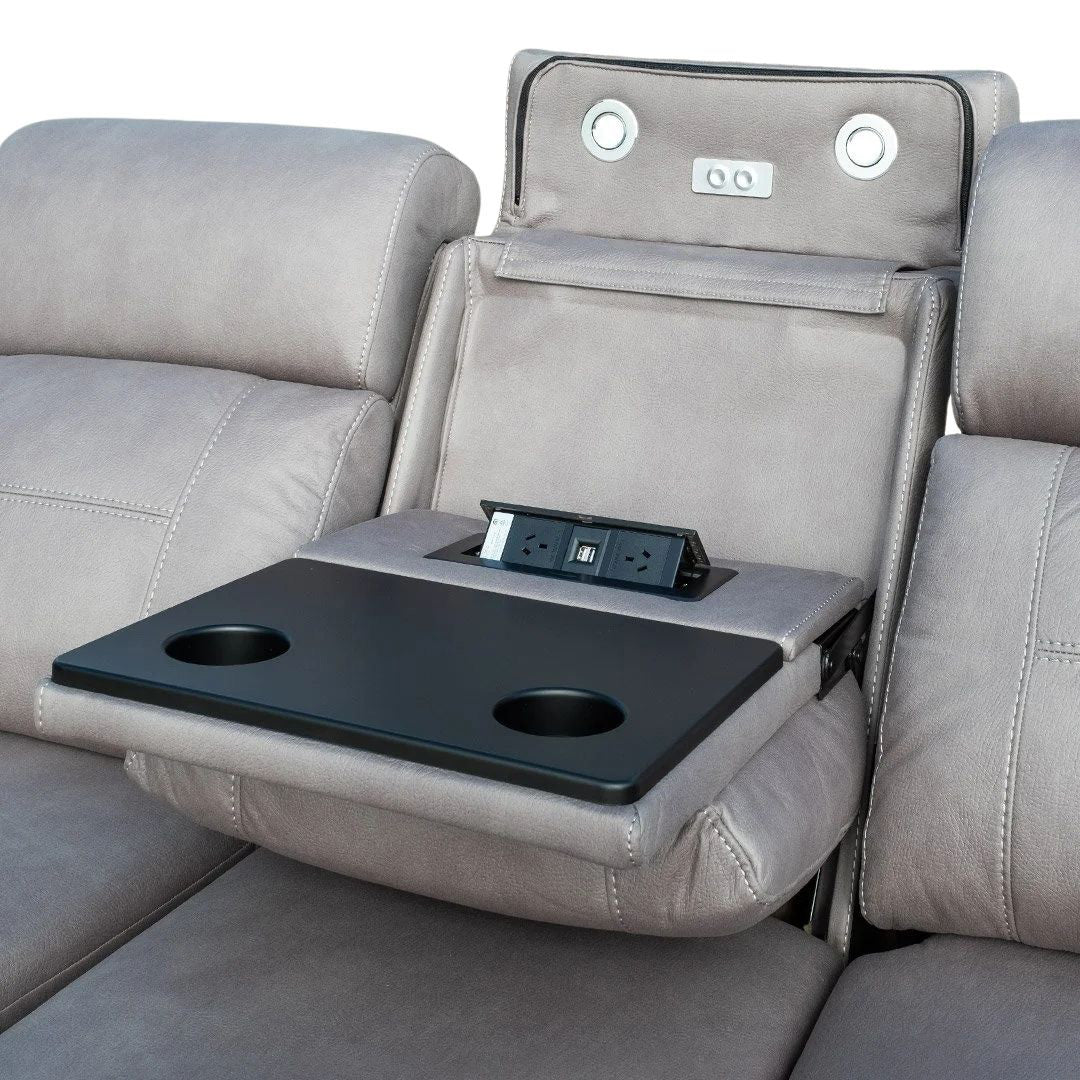 Quinn Recliner Chaise - Ash
