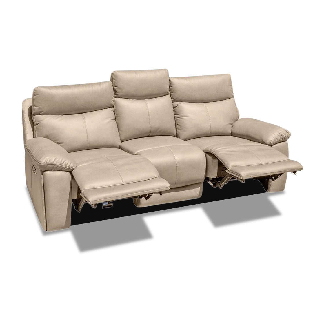 Redgate 3 Seater Triple Motor Electric Recliner - Latte