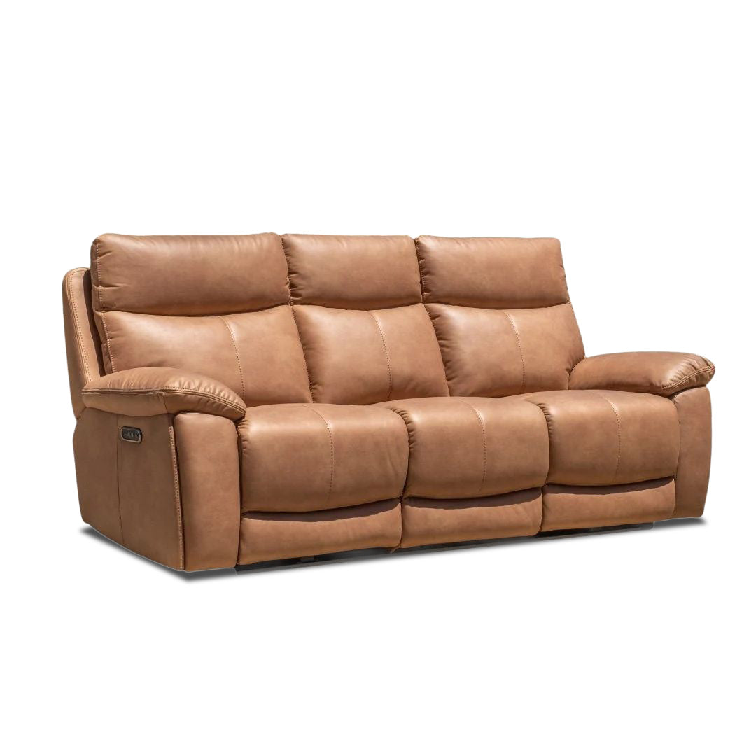 Redgate 3 Seater Triple Motor Electric Recliner - Tan