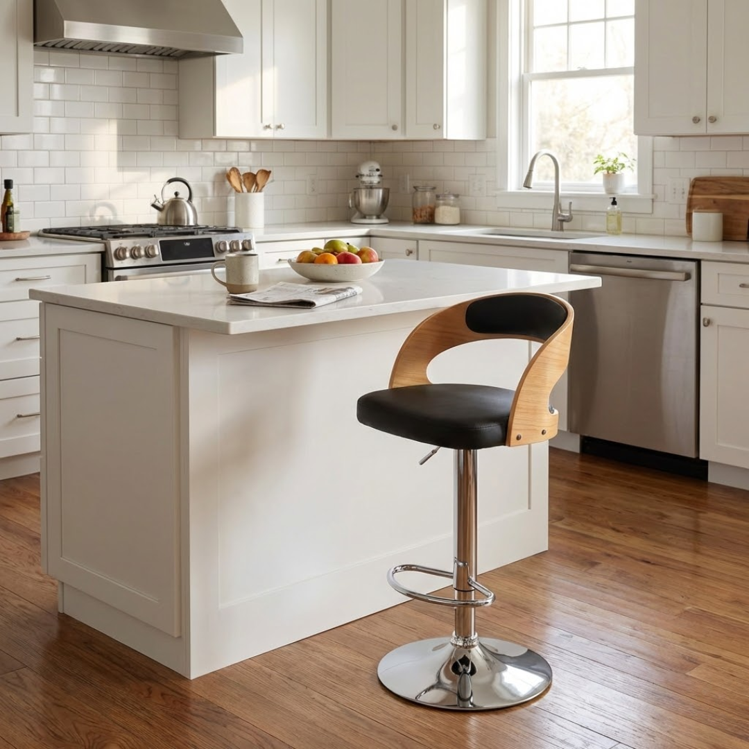Captain Barstool (Gas Lift) Black/Natural