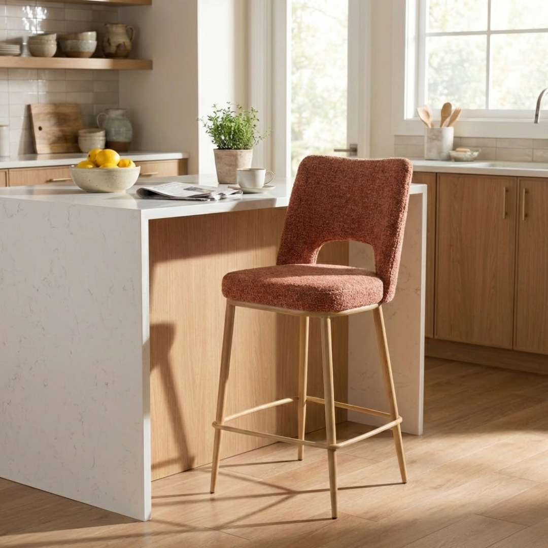 Madden Barstool - Terracotta