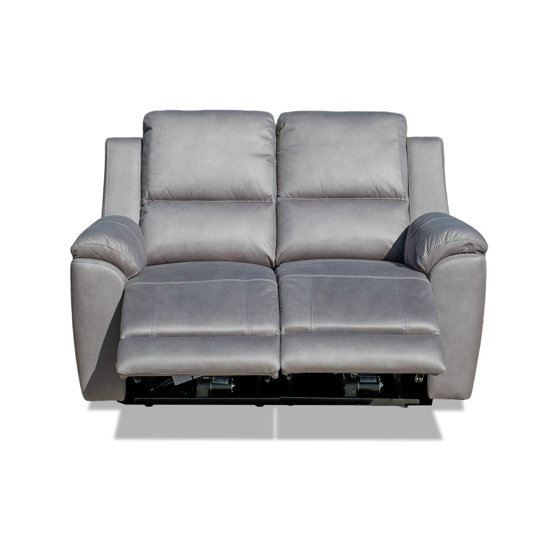 Rubix Electric 2 Seat Recliner Sofa - Ash