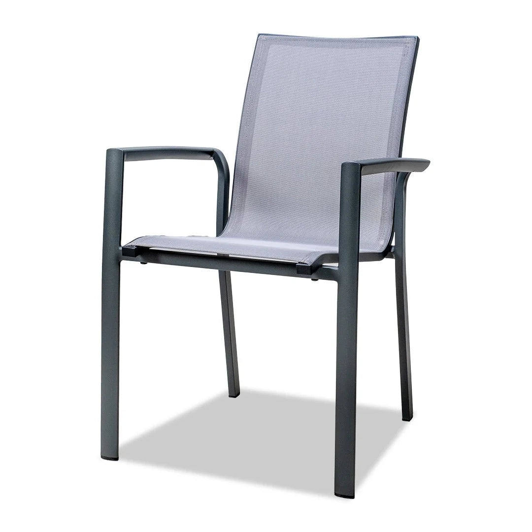 Ningaloo Ceramic 9 Piece Dining Suite - Gunmetal
