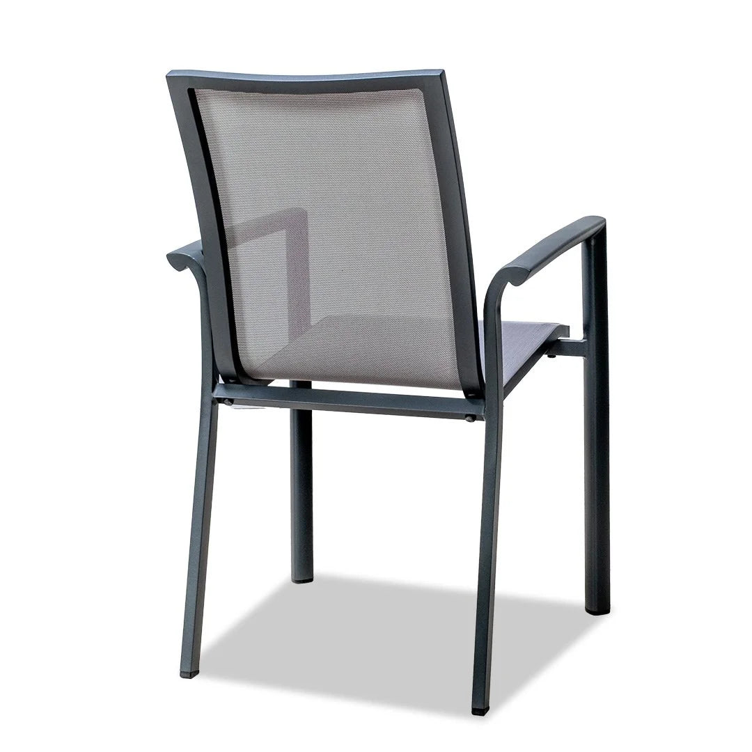 Ningaloo Ceramic 9 Piece Dining Suite - Gunmetal