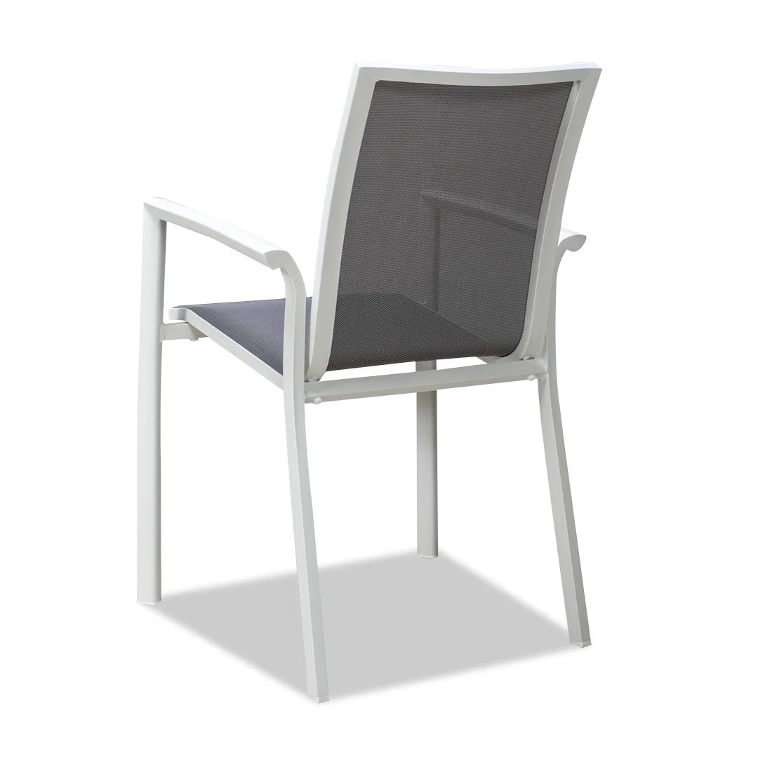 Ningaloo Ceramic 7 Piece Dining Suite - White