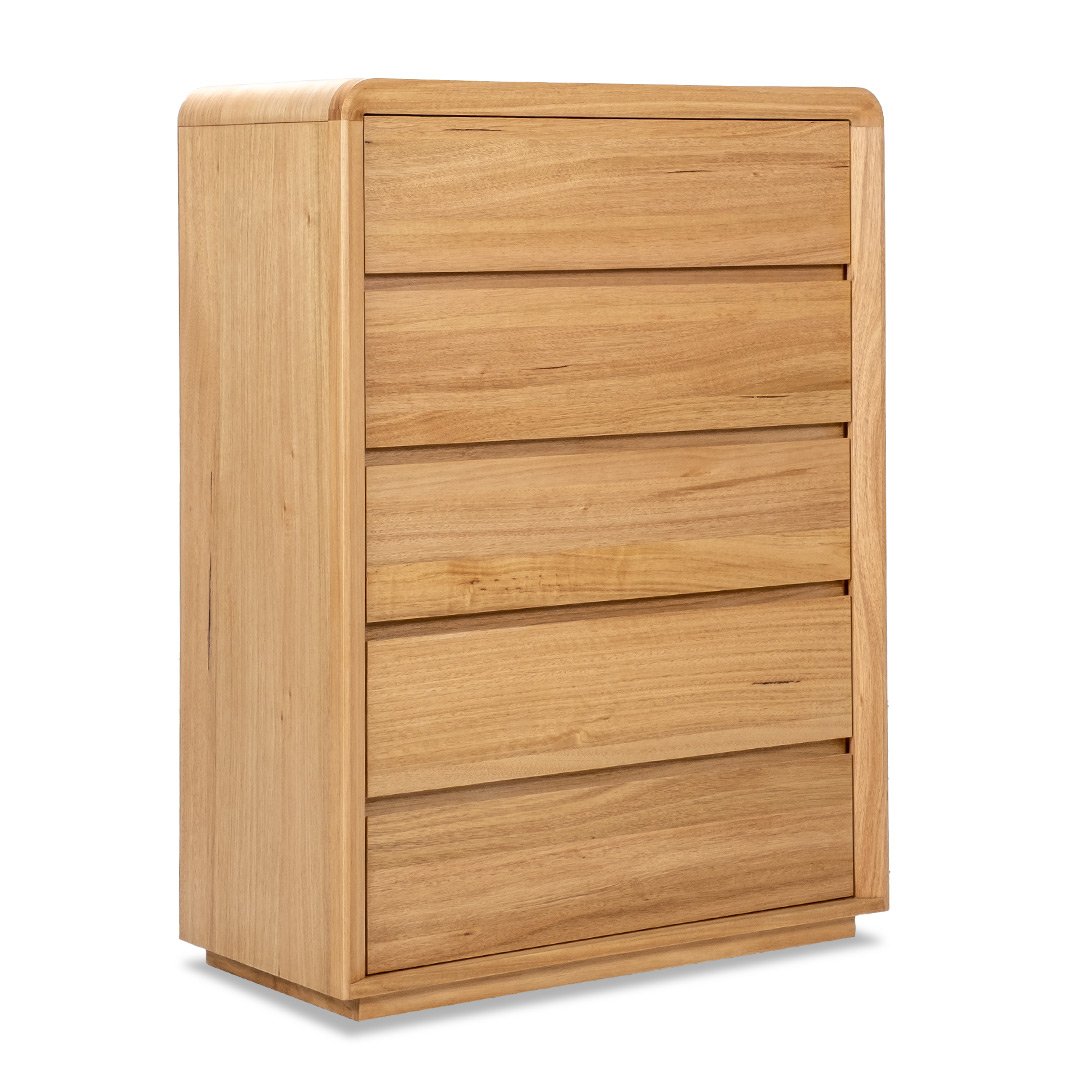 Serpentine Tallboy - 5 Drawer