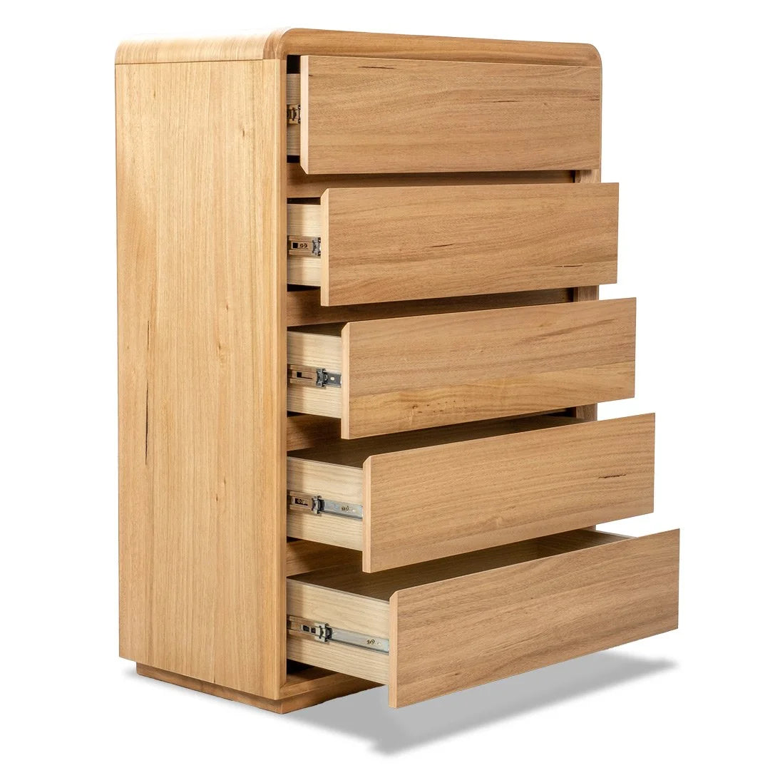 Serpentine Tallboy - 5 Drawer