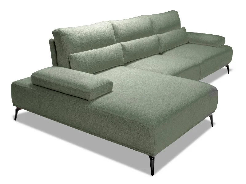 Solar 3 Seater Chaise - Green