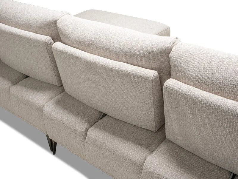 Solar 3 Seater Chaise - Latte