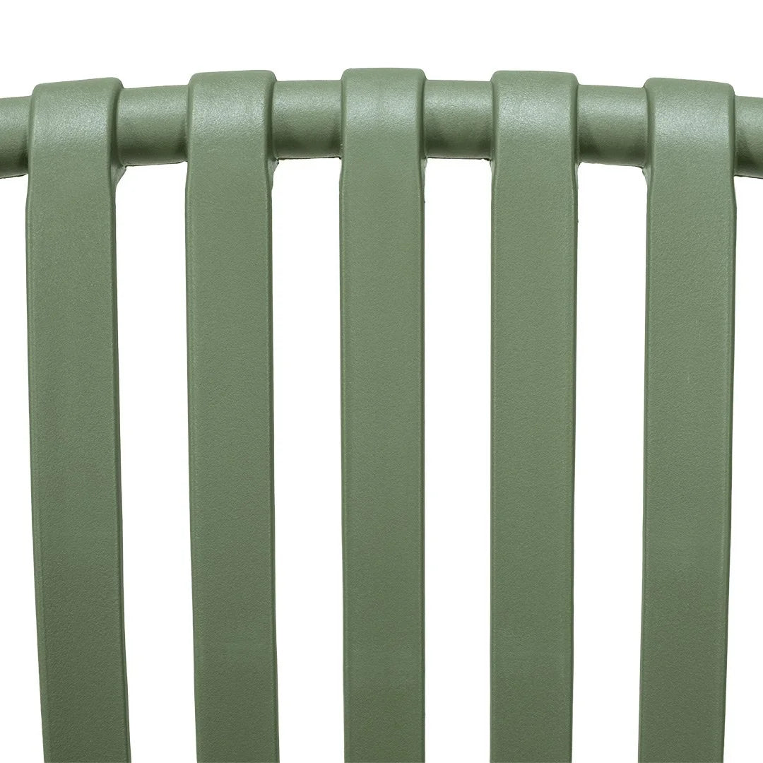 Surf Armless Outdoor Dining Chair - Green