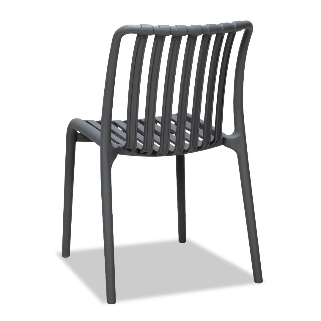 Surf Armless Outdoor Dining Chair - Grey