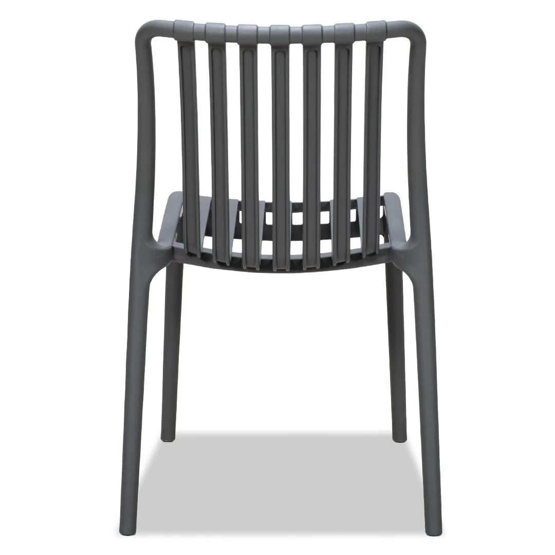 Surf Armless Outdoor Dining Chair - Grey