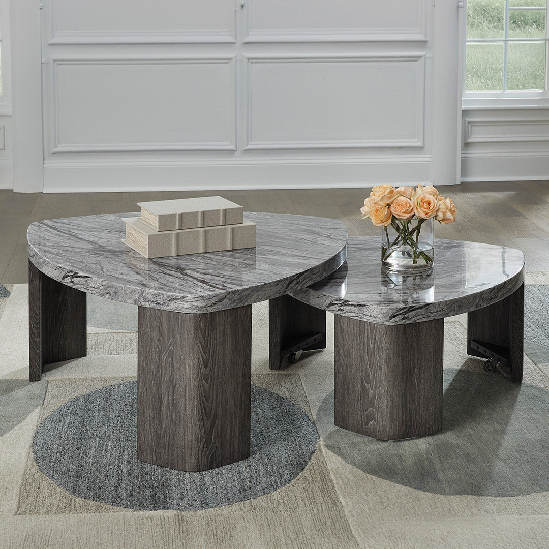Surmour Stacked Cocktail Table