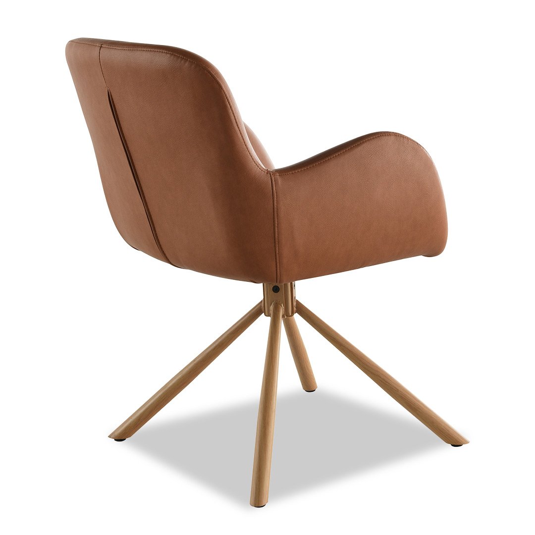 Amber Dining Chair - Brown (Light Leg)
