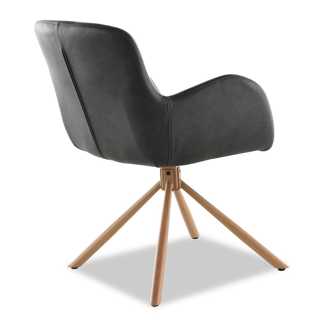 Amber Dining Chair - Dark Grey (Light Leg)