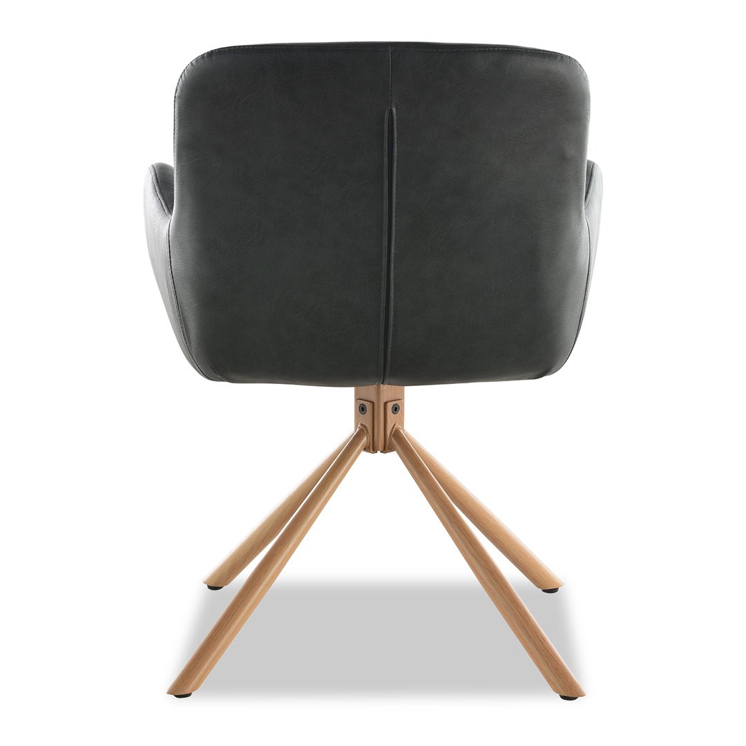 Amber Dining Chair - Dark Grey (Light Leg)