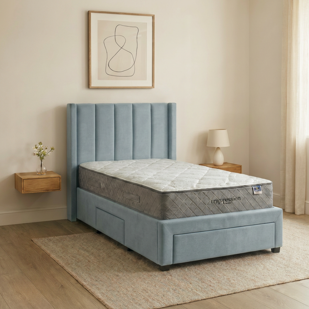 Napoli Single Storage Bed - Crystal