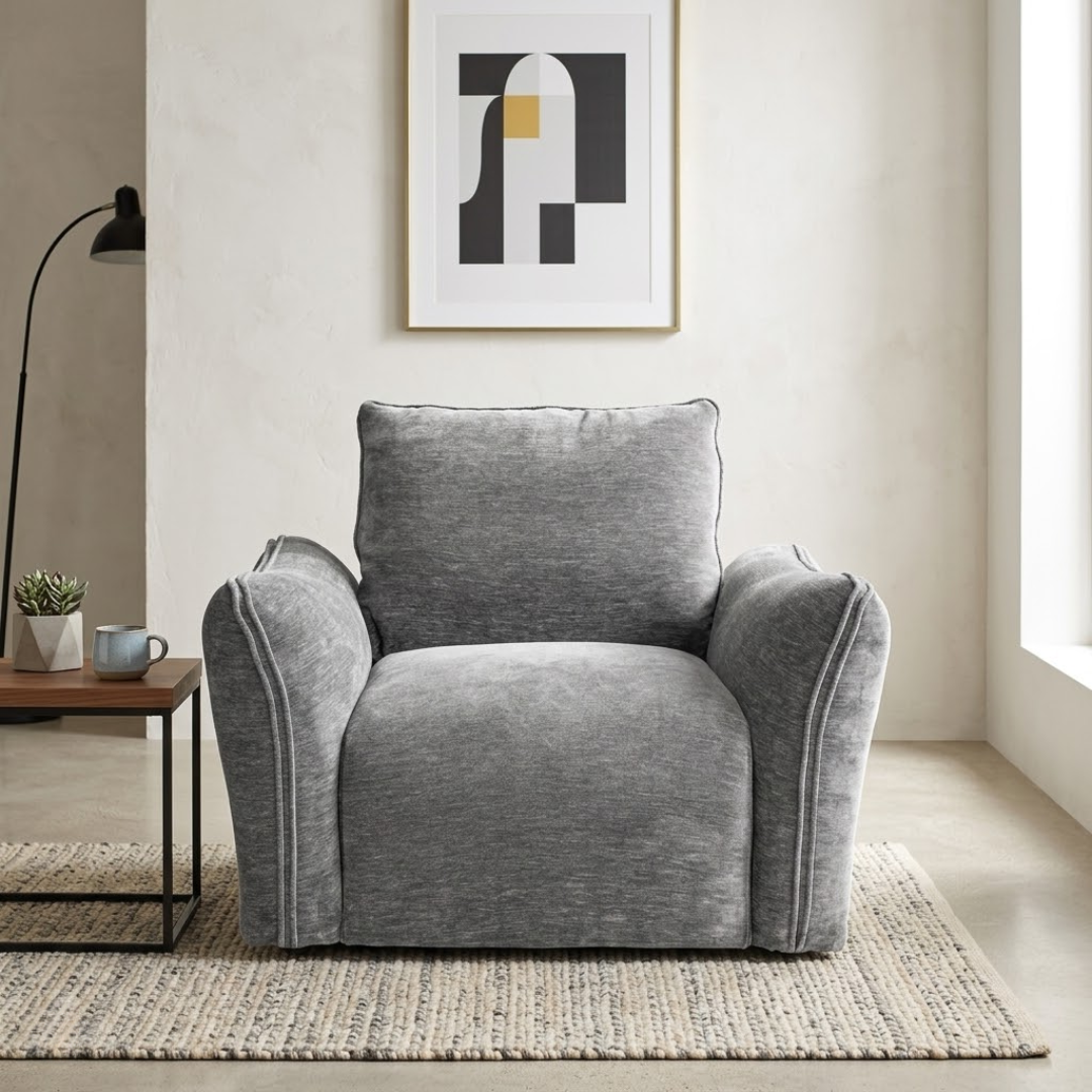 Calvin Swivel Chair - Grey