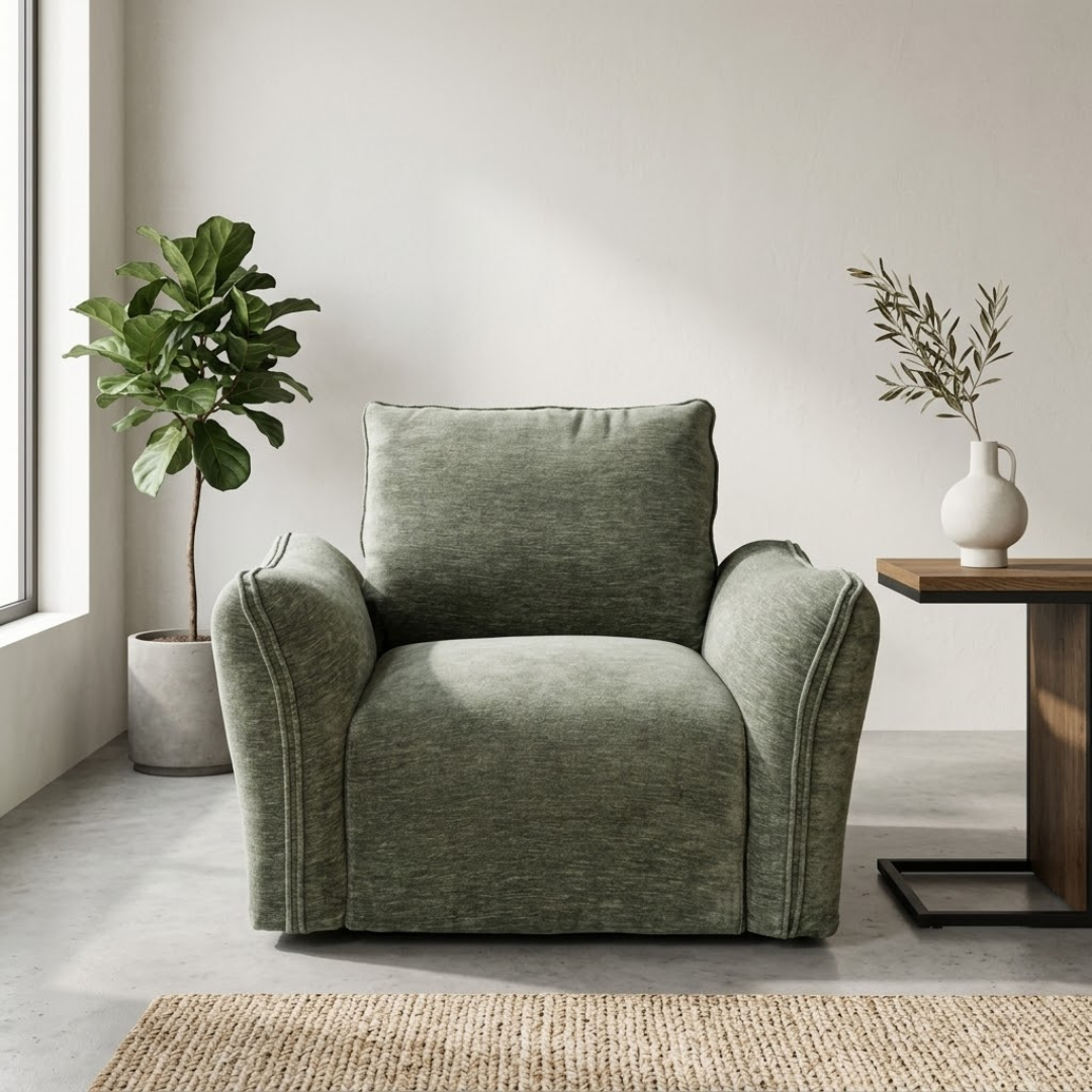 Calvin Swivel Chair - Mint Green
