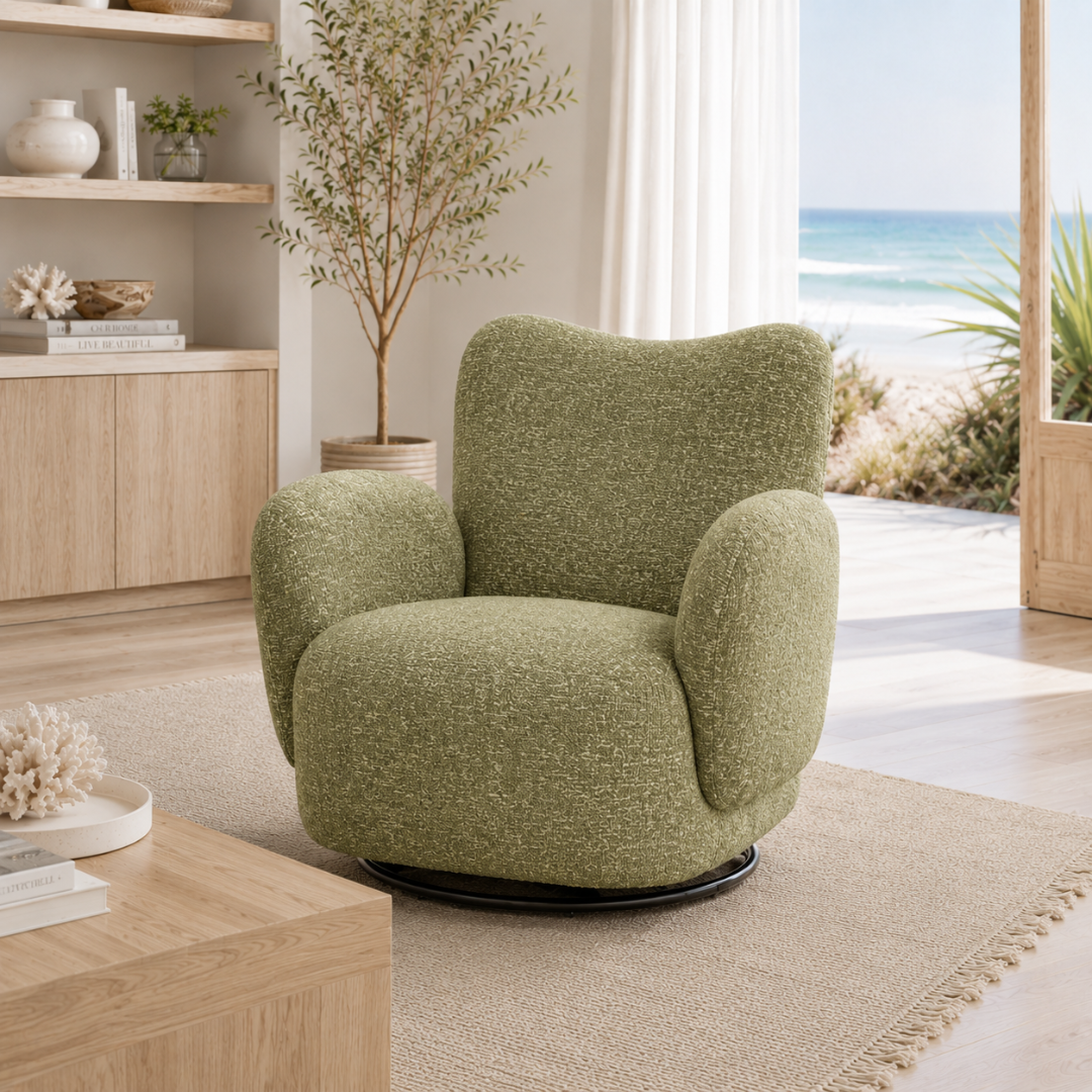 Aurora Swivel Chair - Green